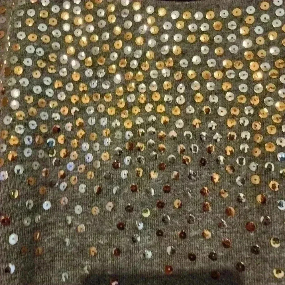 161 Splendid gray and sequins dolman sleeve heather gray size small - Picture 3 of 6